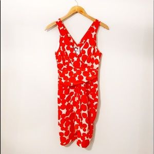 YOANA BARASCHI Darling Red & White Silk Dress